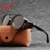 Lunettes de soleil Vintage rétro lunettes de soleil rondes pour hommes femmes Cyber Punk lunettes gothique Steampunk lunettes de soleil UV400 lunettes de sol 230411