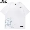 T-shirt da uomo T-shirt Hip Hop Streetwear Divertenti cartoni animati Cani Stampa T-shirt da uomo T-shirt casual in cotone Harajuku T-shirt estiva a maniche corte T 230412