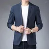 Trajes para hombres Traje sólido Primavera y otoño Ocio Color Delgado Pequeño Delgado Solo abrigo occidental Coreano