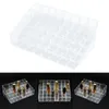 Förvaringslådor 40-rutnät läppstifthållare Clear Acrylic Organizer Display Stand Cosmetic Makeup Box For Lip Glaze LKS99 BINS