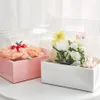 Confezione regalo Scatola di cristallo PVC Fiore trasparente portatile Confezione Borsa floreale Bella cerimonia nuziale a sorpresa Cake254Y