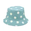 Gierige rand hoeden omkeerbare buckethats bloemenprint zonnebrandcrème mannen vrouwen visser cap katoen panama mode dubbele zijde antisun emmer hoed 230411