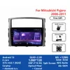Lettore video per autoradio Android da 10 pollici con navigazione del percorso su schermo HD per Mitsubishi PAJERO 2006-2011