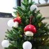 Christmas Tree Pendant Decor Felt Mushroom Hanging Decoration Home Party Decor Pendant New Year ornaments 202111825