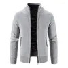 Giacche da uomo Giacca maglione lavorato a maglia cappotto cardigan caldo addensato