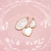 Pendant Necklaces 3PCS Heart Shaped Natural Mother Pearl Shell DIY Made Earrings Necklace Jewelry Accessories Gifts