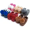 Bottes chaudes en coton pour bébés filles et garçons, chaussures décontractées, mignonnes, antidérapantes, semelle souple, automne et hiver