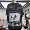 T-shirts pour hommes Album de rap Hiphop mettant en vedette des héros et des méchants imprimés avec des chemises à manches courtes 230411