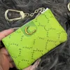 Men's and Women's Universal Designer Key Bag Fashion Leather purse Keychain Mini purse Coin Credit Card holder 8-color bag