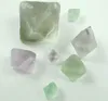 Pingente colares natural azul verde fluorite ponto de cristal octaedro padrões ásperos en decorações de casamento para decoração de eventos de festa em casa