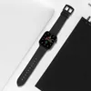 Per Apple Watch Cinturino Cinturino moda Adesivo in silicone stampa litchi appleiwatch7654321 Cinturino in pelle 38/40/41mm/42/44/45/49mm
