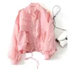 Kurtki damskie Summer South Korean Sun Ochrony Ochrony odzieży Płaszcz Ochrona Kobiet UV cienkie luźne swobodne kieszonkowe kurtka kieszonkowa kurtka damska 230412