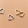 Hoop oorbellen 925 Sterling Sliver Love Heart For Women Piercing Huggies Earring Ear Buckle Jewelten Valentijnsdag cadeau