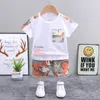 Ensembles de vêtements Vêtements pour enfants Mode Été Bébé Filles Garçons Sports T-shirt Shorts 2pcsSets Enfant Coton Costume Enfants Survêtements 230412