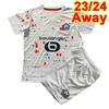 23 24 Lille Kids Kit Camisetas de fútbol FONTE BAMBA J.DAVID CABELLA A. OUNAS ANGEL ANDRE Local Visitante Tercera camiseta de fútbol Uniformes de manga corta