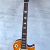 China Electric Guitar Shop G القياسي الغيتار R9 أصفر اللهب القيقب أعلى الغيتار الكهربائي أنماط مختلفة
