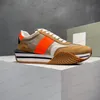 2023 Mężczyźni luksusowe buty Tomfords Casual Treners Treners Side Stripe Suede Drumborka Chunking Guma Ekologiczna Ekologiczna Buty sportowe Rozmiar 39-45