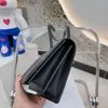 Nouveau sac de créateur boîte-cadeau pliante sac de dîner en métal élégant épaule classique de haute qualité en cuir véritable noir sacs à chaîne à clapet bandoulière sac à bandoulière de luxe