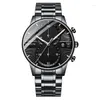 Нарученные часы 80 2023 Dorp Fashion Forist Watch Man Sports Watch Men Full Steel Quartz Аналоговый стиль военного стиля Relogio Masculino