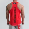 Heren tanktops Brand Gyms Kleding Heren Tanktop Bodybuilding Crossfit Cotton Mouwess Vest Sweatshirt Fitness Training Sportswear Men Tops 230411