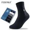 PIER POLO Marchio di moda Crew Cotton Calcetines Hombre Business Maschio Ricamo Abito Calzini Uomo Regalo 2010122983