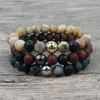 Charm Armband 2023 Frosted Natural Onyx Stone Pärled för kvinnor Baseball Men Sportsmycken Pulseira Masculina Ly-11