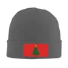 Bérets Bonnet d'arbre de Noël Chapeaux Bonnet de sapin de Douglas Bonnets Skullies graphiques Automne Hiver Cool Unisexe Adulte Casquettes élastiques en plein air