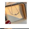 Pendant Necklaces Personality Silver Color Cross Necklace Love Clavicle Chain Geometric Metal Ladies Party Jewelry Gift Wholesale