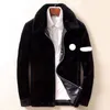 Mens 재킷 모피 인공 모피 코트 코트 코트 코트 코트 코트 코트 푹신한 탑 후드 긴 슬리브 자연 컬러 겨울 코트, 디자이너 의류 블랙