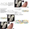 Akcesoria części butów Pearl Gem Diamond Charms Fit Croc Cute Pvc Xmas Party Plecak DIY DIY GIRD Prezent