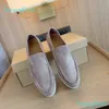 Kleding schoenen 100% echte suède loafers mannen vrouwen mocassin maat 35-45 zomer walk suède loafers charmes sneakers designer schoenen luxe flats hertenleer vrije tijd met doos hak