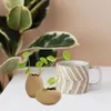 Vases 2 pcs hydroponique petit vase de coquille d'oeuf vase de fleur en céramique mini planteur céramique verres décoratifs