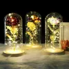 LED Galaxy Rose Flower Valentine's Day Gift Romantic Crystal Rose With Box248N