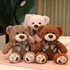 35-50 cm Klassische Teddybär Plüschtiere Nette Fliege Bär Plüschkissen Gefüllte Weiche Puppen für Kinder Mädchen Liebhaber Geschenke