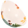 Dinnerware Sets Fall Themed Pumpkin Print Salad Bowl Ceramic Harvest Kitchen Tableware