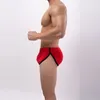 Underbyxor 2023 Sexiga herrar med öppna underkläder män Boxer shorts trosor andningsbara grenen hål bulge påse man