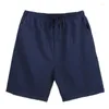 Calça de pijama de calça de pijama masculino de roupas de dormir masculino 4xl shorts masculinos de cinco pontos solteiros largo sexy sexy