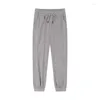 Herrbyxor höst varm 260g fleece sweatpants casual plysch tjocka leggings lösa byxor manliga botten xxl elastisk midja