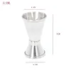 Messbecher Cocktail Liquor Bar Messbecher Edelstahl Jigger Barkeeper Drink Mixer ss0412