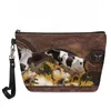 Torebki kosmetyczne Hycool Tiger Printing Bag Fashion Cosmetiquera Makeup Torebka Organizator Travel Girls Mini torebka