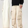 Pantaloni da uomo 2023 Inverno Cargo Casual Velluto Ispessito Per Gli Uomini Abbigliamento Allentato Dritto Tenere Al Caldo Jogging Pantaloni J80161AB