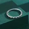 Cluster Ringe S925 Silberring weiblich Japan und Südkorea Mode einreihig Diamant Stern Temperament Party Vorschlag Geschenk