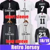 2018 2019 MBAPPE Mens Retro Soccer Jerseys Verratti Cavani Matuidi Camisetas de futebol fora de futebol