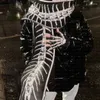 Eşarplar Taruxy Kış Neckerchief Kadın y2k baskı moda goth püskül uzun şal femme sonbahar sıcak kadın battaniye sarar kadın