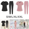 Gym Clothing Comfort Nursing Scrub Set Shirt Working Uniform Workwear Work Clothes Fashion Unisex Short Sleeve Top Pants