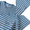 Camisetas para hombre, Bordado de letras de verano a rayas, manga corta, ajustada, informal, de alta calidad, Top Social de negocios, ropa para hombre