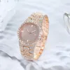 Orologi da polso Orologio casual da bambina tempestato di diamanti retrò Orologio da donna al quarzo con temperamento business semplice Orologio da polso in acciaio inossidabile