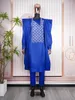 Ethnic Clothing H&D African Clothes For Men Bazin Advanced Embroidery Traditional Shirt Pant 3 Pcs Men's Formal Attire Wedding Nigeria