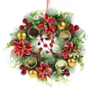 Flores decorativas presentes de natal guirlanda ornamento suportes de anel guirlandas de natal suporte de plástico