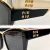 High quality designer sunglasses fashionable rectangular cat eye metal frame MU02YS elegant mens and womens metal mirror legs beach party leisure vacation